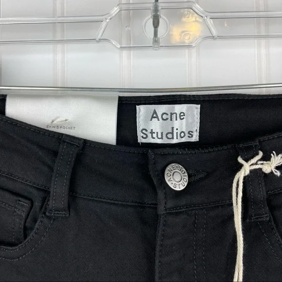Acne Studios New Skin 5 Used Black Jeans Size 28 / 32 - Picture 5 of 12